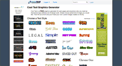 Desktop Screenshot of cooltext.com