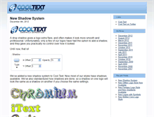 Tablet Screenshot of blog.cooltext.com